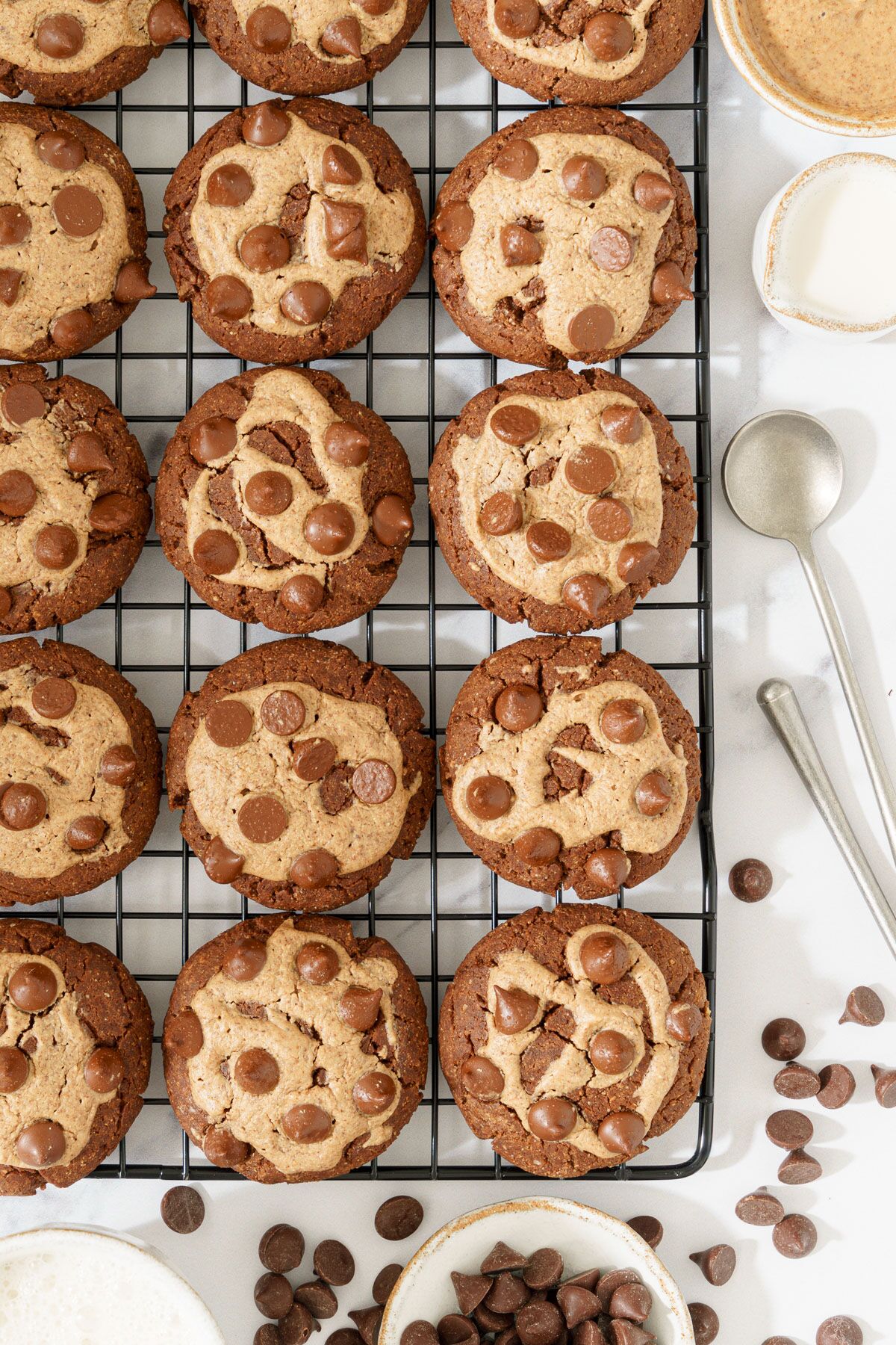 Chocolate Chickpea Flour Cookies