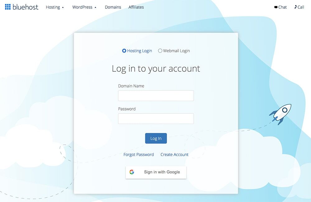 Login to Bluehost