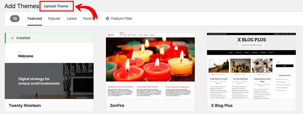 How to upload a theme on WordPress