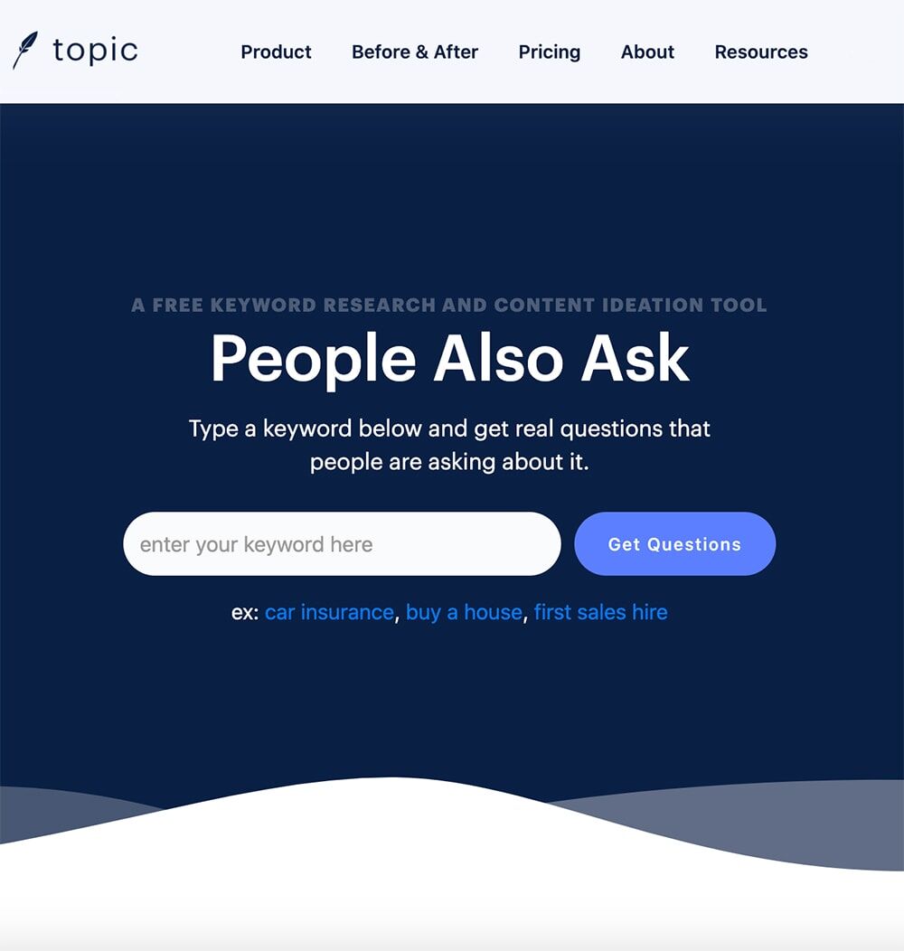 people also ask homepage screenshot