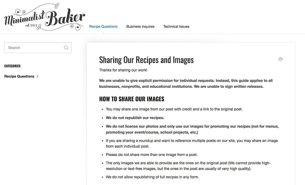 Ask permission to share you images